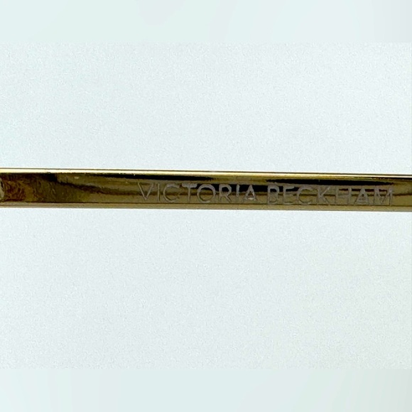 Victoria Beckham Square Hammered Metal Navigator Sunglasses - Picture 3 of 7